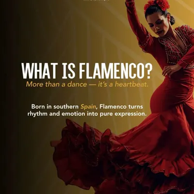 What is Flamenco? More than a dance, it's a heartbeat. This graphic introduces the Spanish art form that turns rhythm and emotion into pure expression, which we were thrilled to host at our academy.