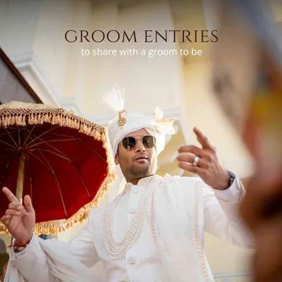 A collection of grand and creative groom entries. We believe the groom's arrival should be just as spectacular, and we love designing entries that perfectly match his personality.