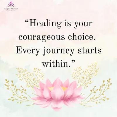 Healing is a courageous choice, and every journey starts from within. This is your reminder that you have the power to choose growth, wholeness, and well-being today.