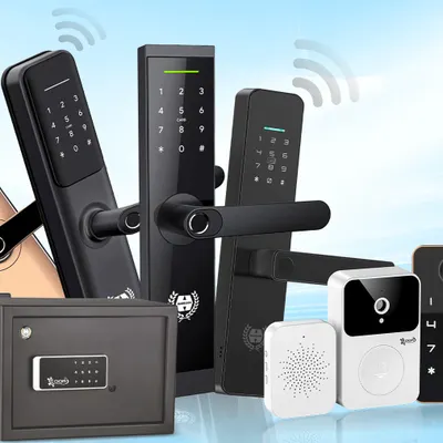 As India's trusted number one lock brand, we offer a complete range of security solutions. This image showcases our digital door locks, wardrobe locks, and safes, all built on a 75+ year legacy of trust.