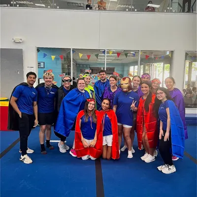 It's a bird, it's a plane, it's our coaching staff. Our whole team gets into the spirit for Superhero Week, capes and all.