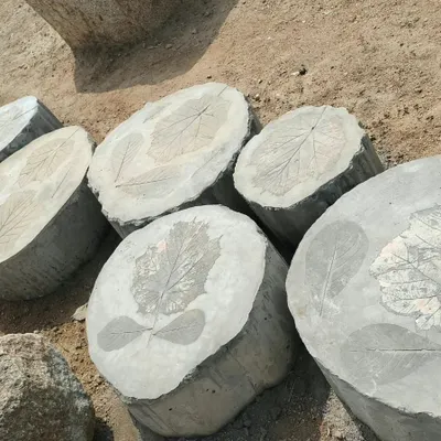 What's life without a little whimsy? These custom stepping stones feature imprints of leaves found on the site, created through an organic, in-situ process. It's a small detail that roots the design in its specific place.