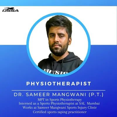 Introducing Dr. Sameer Mangwani, a certified sports taping practitioner with a Master's in Sports Physiotherapy. His goal is to work with athletes across all sports to nurture their talent and help them remain injury-free.