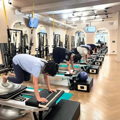 There is a special energy when you move together. Our group Reformer classes are a great way to stay motivated while working on core stability and spinal articulation.