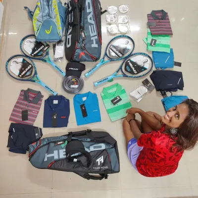It was a dream come true to be officially sponsored by Head. This amazing gear, including new racquets, bags, and apparel, helps me stay at the top of my game. Hard work really does pay off.