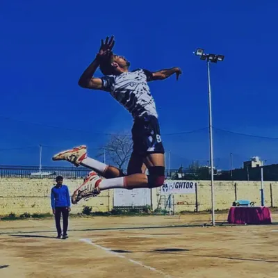 This is what we train for. That perfect moment of power, timing, and flight. We build athletes who can dominate the air and control the game with explosive spiking ability.