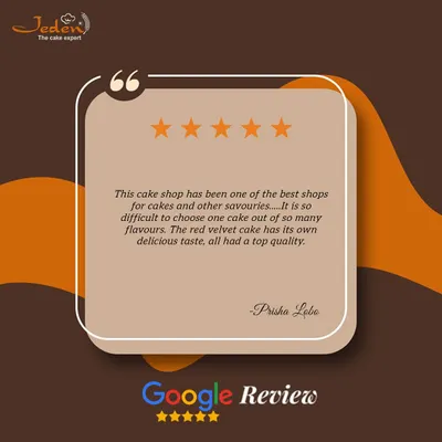 It brings us immense joy to read reviews like this one from Prisha. We're so glad she enjoys the variety and quality of our cakes and savories, especially our Red Velvet cake.