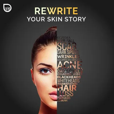 This image illustrates the many facets of skin aging, from wrinkles and dark spots to loss of firmness. We offer solutions to address these concerns and help you feel confident at any age.