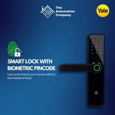 I offer advanced keyless entry solutions like this Yale smart lock. It allows you to unlock your door using a biometric fingerprint or a secure PIN code, removing the need to carry keys while enhancing your home's security.