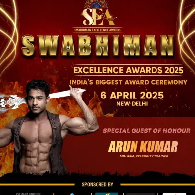 It was an honor to be invited as a special guest for the Swabhiman Excellence Awards 2025. Being recognized as Mr. Asia and a celebrity trainer by the Delhi Council for Welfare of Sportsman is a blessing from Mahadev.