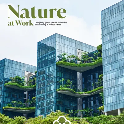 This is nature at work. By integrating multi-level green terraces into this corporate building's architecture, we've created a workspace that breathes. These green spaces are proven to elevate productivity and reduce stress for employees.
