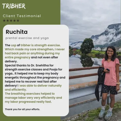 We are so proud of Ruchita's journey with us. Her story shows how our focus on strength, yoga, and breathing can lead to an energetic, pain-free pregnancy, a faster recovery, and an empowered birth experience.