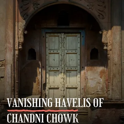 An old doorway in Chandni Chowk, leading to a world of vanishing havelis. My book on this topic uncovers three hidden mansions you can still find in its alleys, each with a dramatic story.