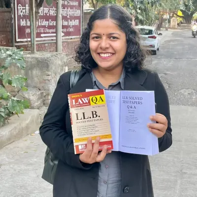 A proud moment for me as an author. I published this book of solved test papers to help law students at the University of Delhi navigate their examinations.