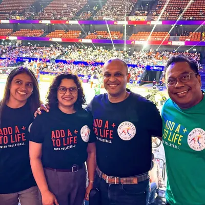 Soaking in the atmosphere at the Volleyball Nations League in Xi'an. Being here in person is an invaluable learning experience for our team and coaches.
