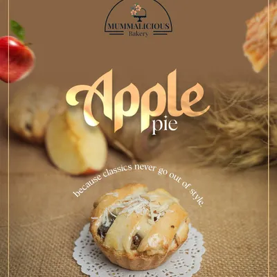 My individual apple pie is a timeless classic. It has a buttery, flaky crust and a warm, spiced apple filling, offering a comforting taste of home.