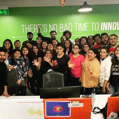 The team at Amazon Bangalore after a two-hour Zumba madness session. It's amazing to see how a dance workout can transform an office space into a vibrant party zone, full of smiles and positive energy.