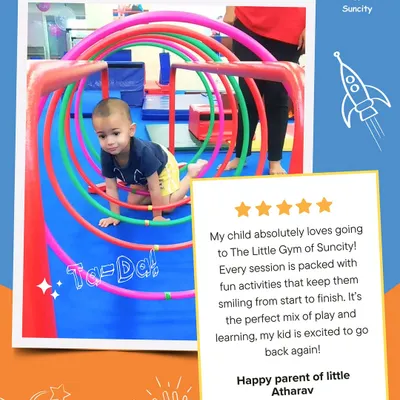 This parent's feedback makes our day. We strive to create fun-filled sessions that are the perfect mix of play and learning, leaving kids excited to come back for more.