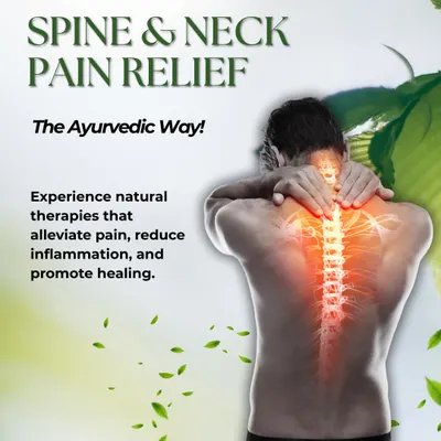 Our approach to spine and neck pain is holistic, using natural therapies like Kati Basti and Abhyanga to alleviate pain, reduce inflammation, and promote long-term healing without medication.