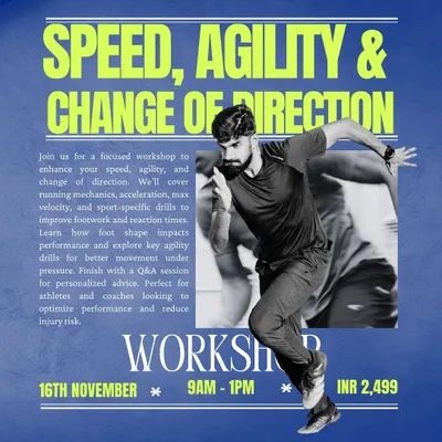 We host focused workshops on Speed, Agility, and Change of Direction, covering running mechanics, acceleration drills, and sport-specific movements for athletes and coaches.