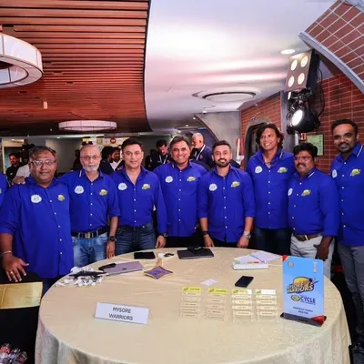 The Mysuru Warriors auction team. It was a crazy auction, but we built an exciting team. Looking forward to my 9th season with the franchise.