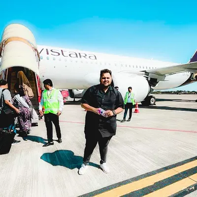 When fears are grounded, dreams take flight. Arriving on the tarmac for another out-of-town gig. I travel across India to bring the party to you.