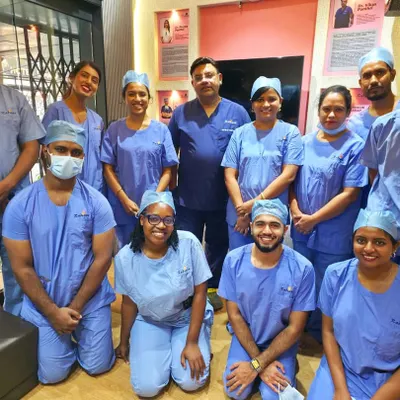 This is my dedicated surgical team. A successful hair transplant is a team effort, and I am proud to work alongside these skilled professionals who share my commitment to patient care and excellence.
