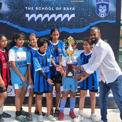 A historic moment as our coach presents the first-ever trophy to our Women's Sub-Junior Team. This is just the beginning of their journey to greatness.