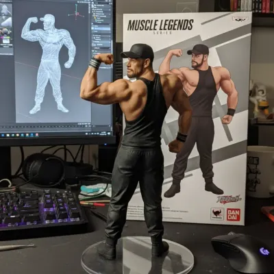 Had some fun following a trend and turned myself into a "Muscle Legends" action figure. It's a cool way to visualize the physique we are working to build.