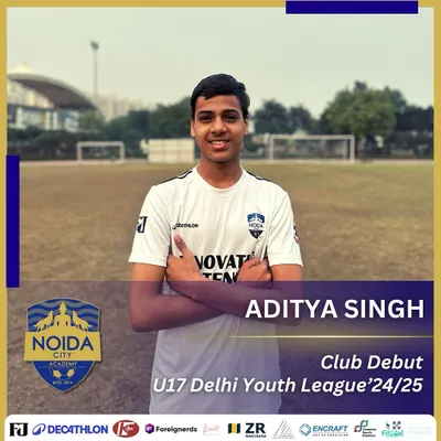Another proud milestone for the academy. Seeing Aditya Singh make his club debut in the U17 Delhi Youth League is a testament to our development pathway.