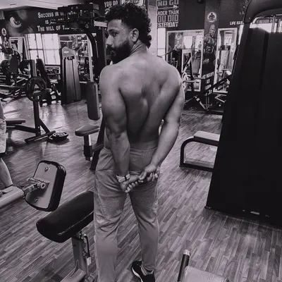 Don't be afraid to fail, be afraid not to try. Building a detailed back takes time and countless reps. This pose shows the results of that consistent effort.