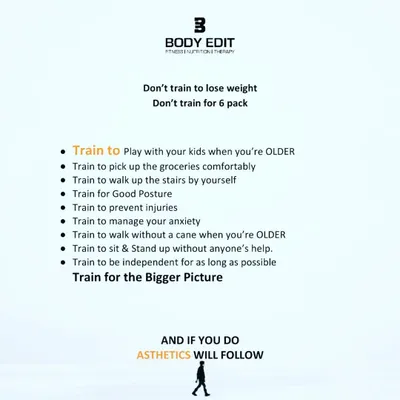 This is the core of why we train. It is not about a six-pack, but about being able to play with your kids, carry groceries without pain, and live independently for as long as possible. We train for a better quality of life, and we believe the aesthetics will follow.