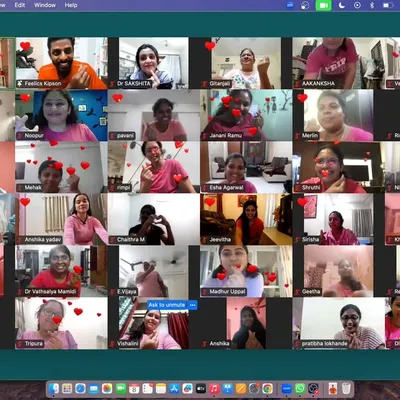 A snapshot from our online Women's Day celebration! We had 40 incredible women join us to celebrate strength, resilience, and self-love through dance. This is what our empowered community looks like.