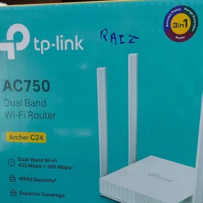This TP-Link Archer C24 is a dual-band AC750 Wi-Fi router. It provides a stable and fast wireless network for connecting your computers, phones, and smart devices.