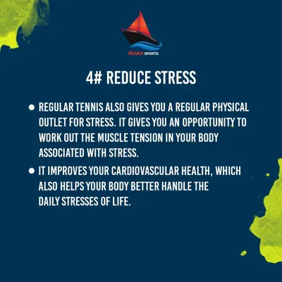 Playing tennis is a great way to manage stress. The physical activity helps release muscle tension, while the game itself improves your cardiovascular health, making you more resilient to daily pressures.