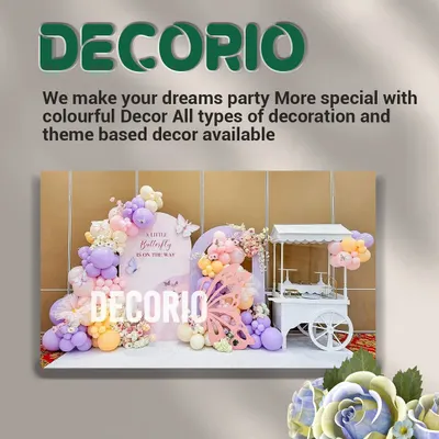 This image shows a collage of my work, highlighting the colorful and theme-based decorations I can create to make your dream party special.