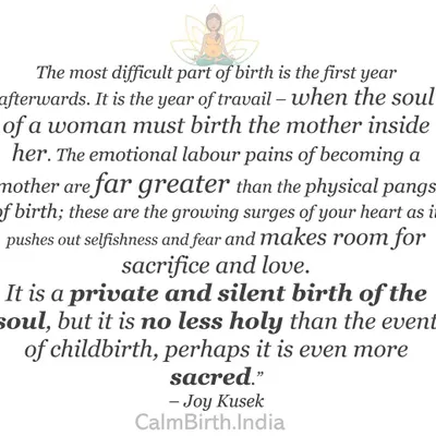 This quote by Joy Kusek beautifully captures the essence of the postpartum period. It is a sacred, silent birth of the mother within. I am here to honor and support you through these emotional labor pains as your heart makes room for a new kind of love.