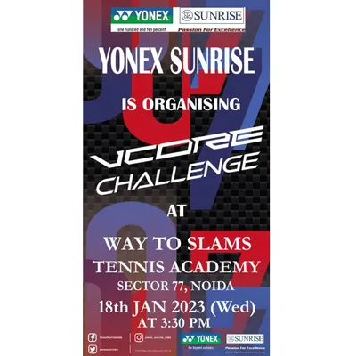 I love bringing big opportunities to my academy. This poster is from the VCORE Challenge we organized in partnership with Yonex Sunrise, giving local players a chance to compete in a sponsored event and win exciting prizes.