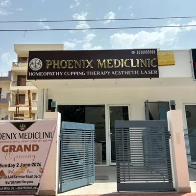 The exterior of my Phoenix Mediclinic in Sector 46, Gurugram. My goal is to provide a welcoming and accessible place for your health and wellness needs.