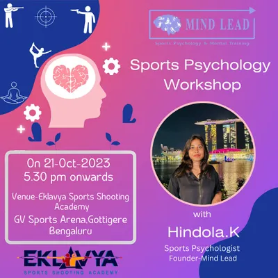 We are happy to announce a Sports Psychology workshop with Hindola K, founder of Mind Lead, to help our shooters unleash the power of their minds.