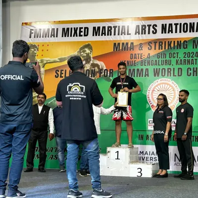 A proud moment for me as a coach, watching my student Almeer take first place at the FMMAI MMA National Championship. This win was the result of a solid gameplan and a training environment built on ecological methods.