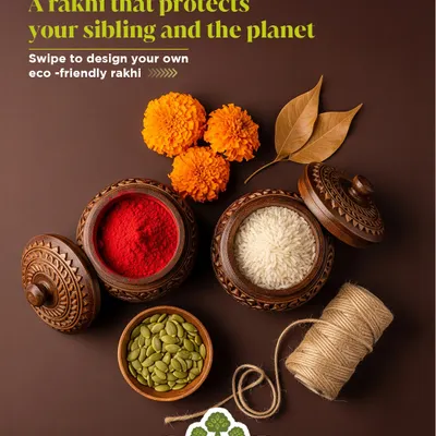 This Raksha Bandhan, I encourage you to create a rakhi that protects both your sibling and the planet. Here are the natural materials you can use to design your own beautiful, eco friendly rakhi from scratch.