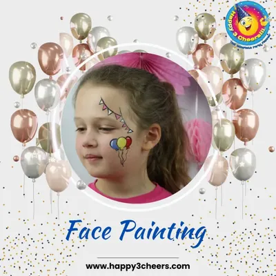 Face painting is a classic party activity that kids always love. My artists use skin-safe, non-toxic paints to create a wide variety of fun designs, from simple balloons and ice cream cones to more elaborate characters.