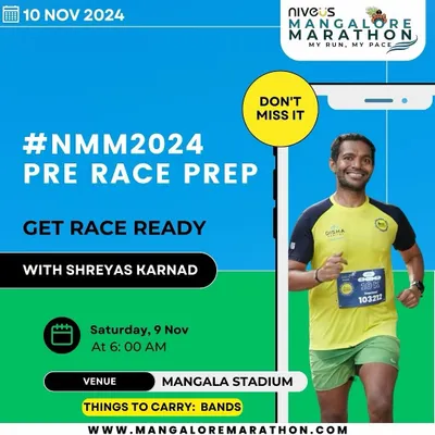 Getting you race-ready is my priority. This is a poster for a pre-race prep session I conducted for the Niveus Mangalore Marathon, focusing on fine-tuning pace and sharing expert tips for race day.