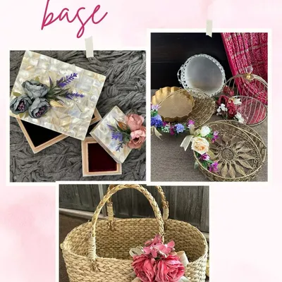 The first step in creating your perfect hamper is choosing the base. I offer a wide selection, from mother-of-pearl boxes and metal trays to rustic woven baskets, to set the right tone for your gift.