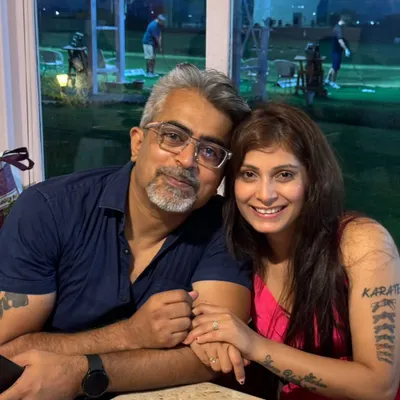With the love of my life, my husband. His support is my greatest strength and a constant source of my motivation on this journey.
