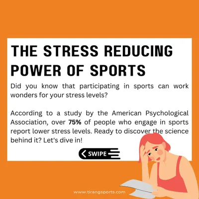 Did you know sports are a powerful tool for stress reduction? I share informational content like this to educate my community on the holistic benefits of an active lifestyle.