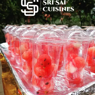 My sweet and spicy watermelon balls are a unique and healthy treat. I scoop fresh watermelon and add a custom seasoning blend, serving them in convenient cups for a refreshing, easy-to-eat snack.