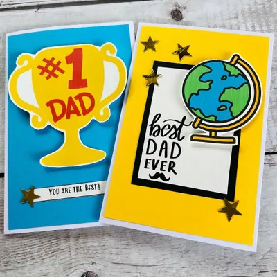 Here's our new launch for Father's Day! We have designs like the "#1 Dad" trophy and the "Best Dad Ever" globe to show your dad he means the world to you.