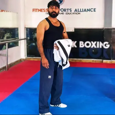 After a tough session at the Fitness Sports Alliance dojo. The dobok (uniform) is off, but the mindset of a martial artist always remains.